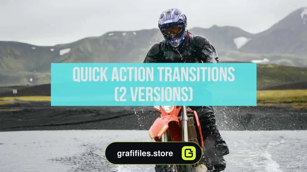 پروژه آماده ترانزیشن اکشن پریمیر Quick Action Transitions