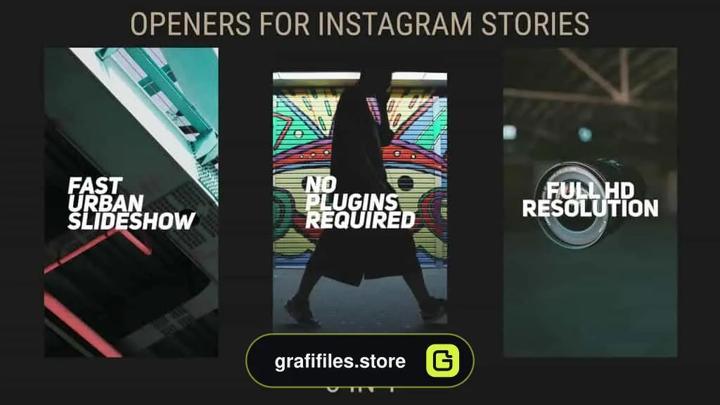 پروژه آماده اینستاگرام پریمیر Instagram Stories Opener