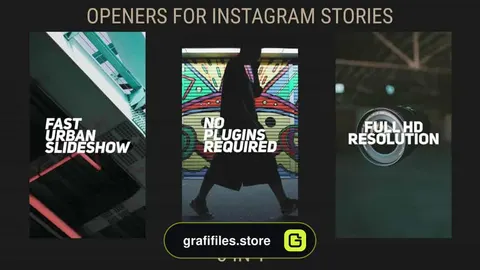 پروژه آماده اینستاگرام پریمیر Instagram Stories Opener