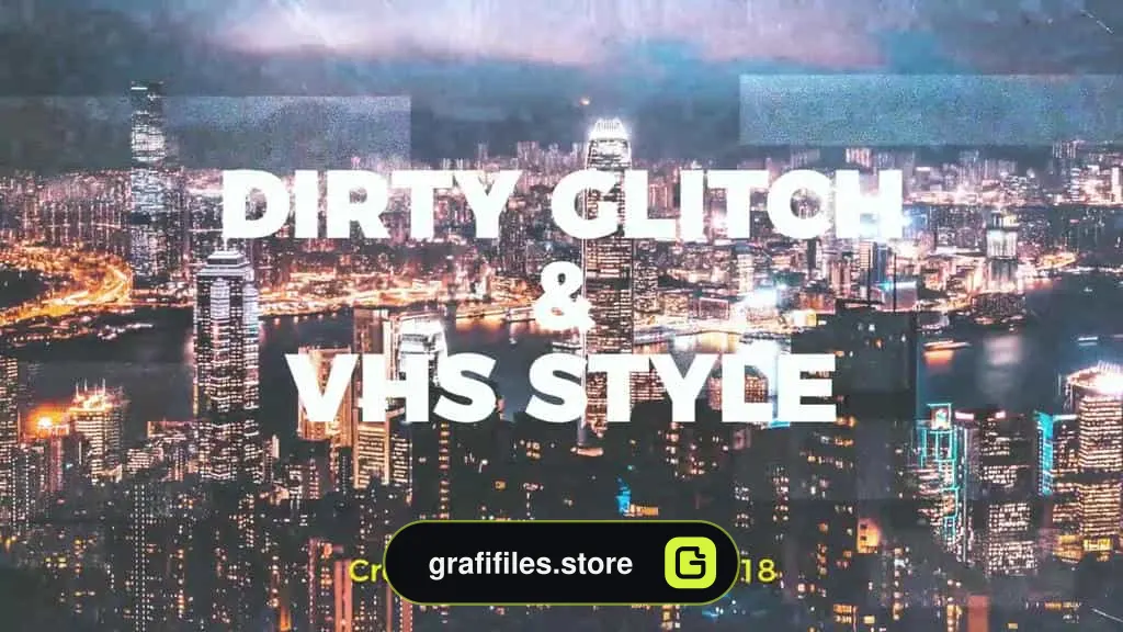 پروژه آماده وله پریمیر Dirty Glitch & VHS Style