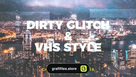 پروژه آماده وله پریمیر Dirty Glitch & VHS Style