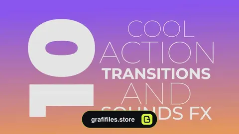 مجموعه ترانزیشن آماده پریمیر Cool Action Transitions