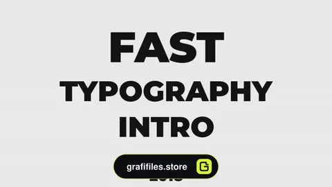پروژه آماده تایپوگرافی پریمیر Fast Typography Intro
