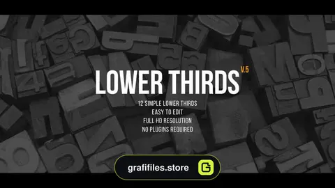 پروژه آماده زیرنویس پریمیر Lower Thirds v5