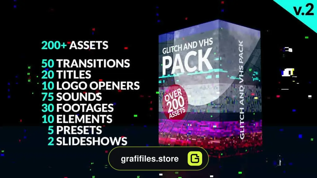 دانلود مجموعه ترانزیشن آماده پریمیر Glitch Pack