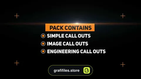 پروژه آماده اینفوگرافی پریمیر Call Out Titles Ultimate Pack