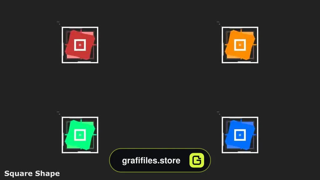 پروژه آماده نمایش لوگو در پریمیر Flat Shape Logo
