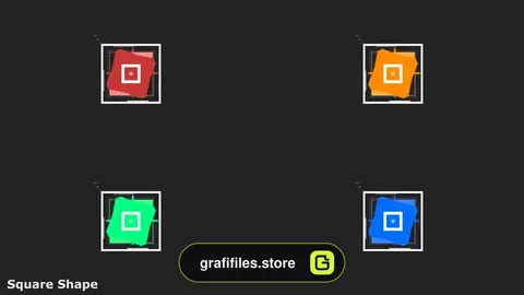 پروژه آماده نمایش لوگو در پریمیر Flat Shape Logo
