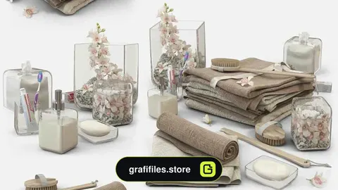 مدل سه بعدی حوله