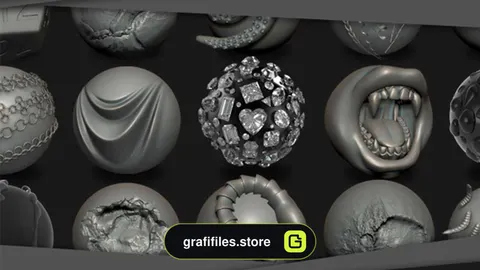 دانلود مجموعه کامل براش برای Zbrush،3D Coat و Substance