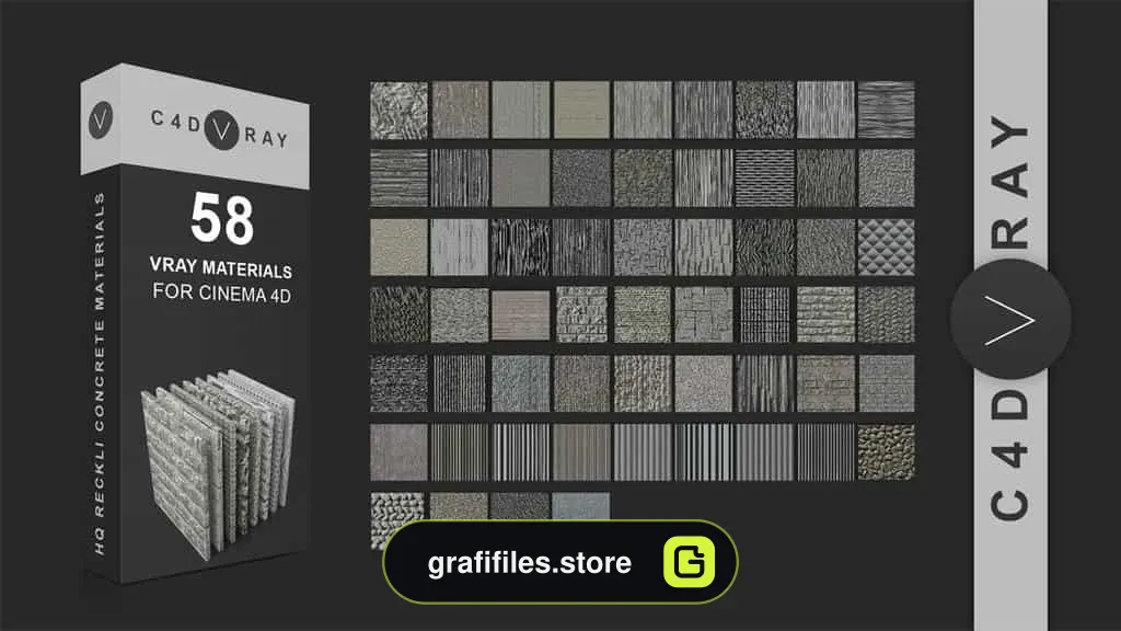 دانلود متریال سینمافوردی بتن برای موتور رندر Vray