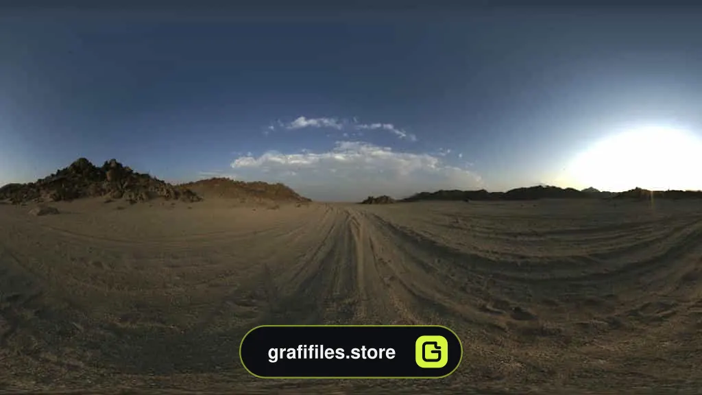 دانلود HDRI کویر و طلوع خورشید
