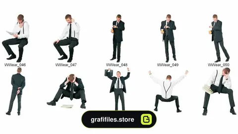 دانلود پرسوناژ انسان در حال کار