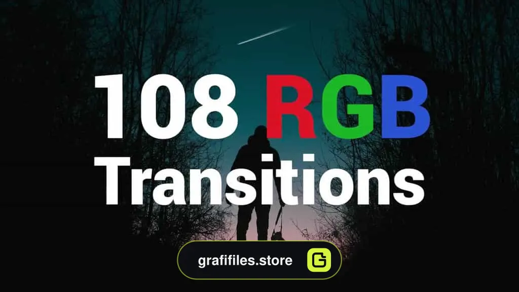 پروژه آماده ترانزیشن پریمیر 108 RGB Transitions