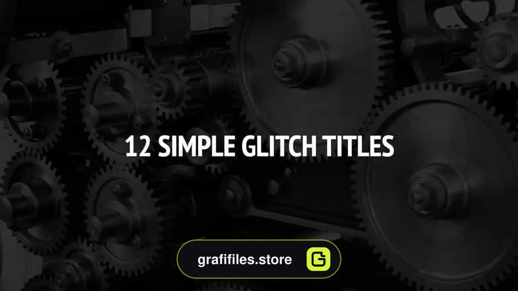 پروژه آماده تایتل پریمیر Simple Glitch Titles