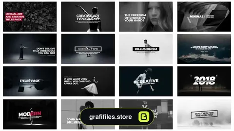 دانلود پروژه آماده تایتل پریمیر Minimal Art Titles