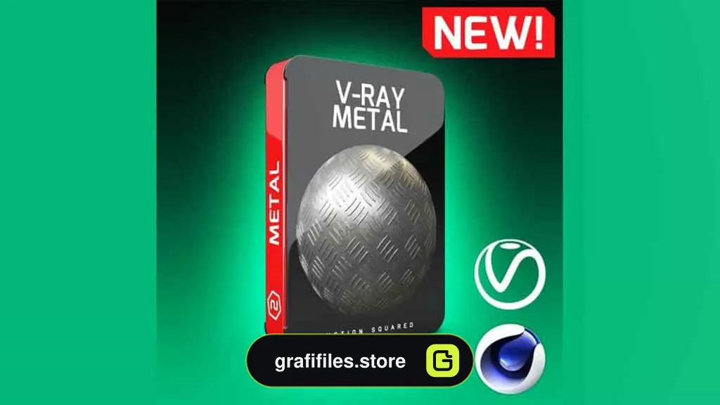 دانلود تکسچر فلز برای موتور رندر Vray برای Cinema 4D