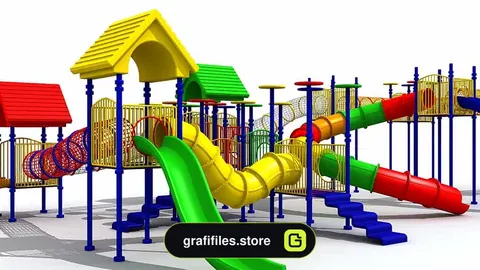 دانلود مدل سه بعدی وسایل پارک