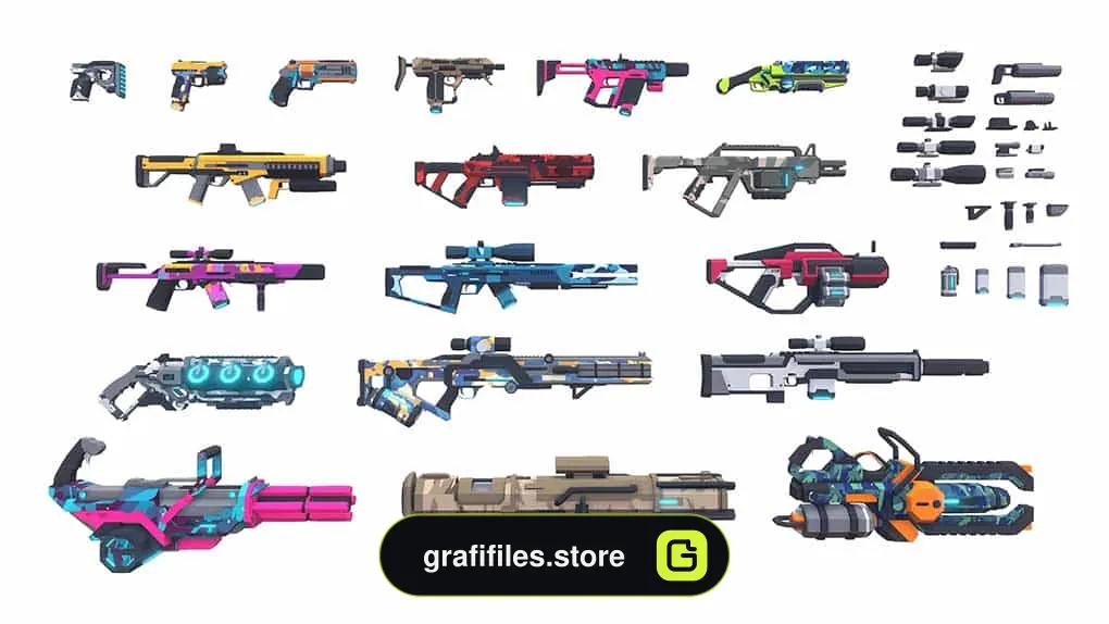 دانلود آبجکت اسلحه علمی تخیلی – Sci Fi Gun