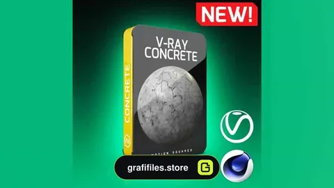 دانلود تکسچر بتن برای موتور رندر Vray در سینما فوردی