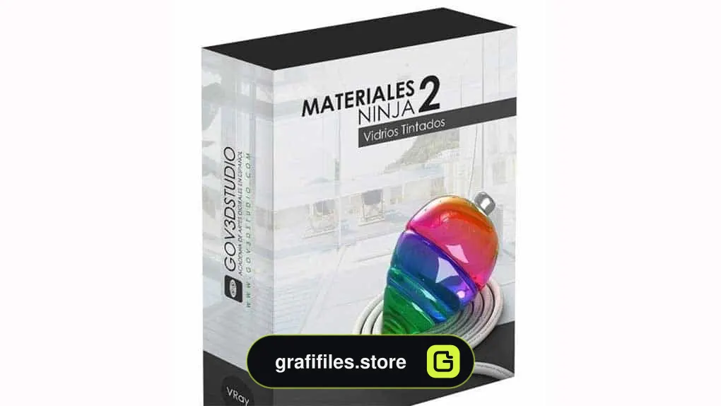 دانلود متریال شیشه رنگی Vray برای تری دی مکس
