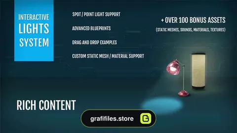 دانلود Interactive Lights System برای آنریل انجین