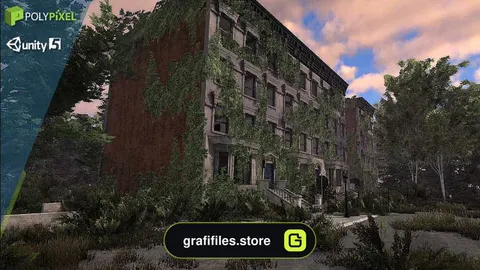 دانلود مدل سه بعدی شهر متروکه برای یونیتی
