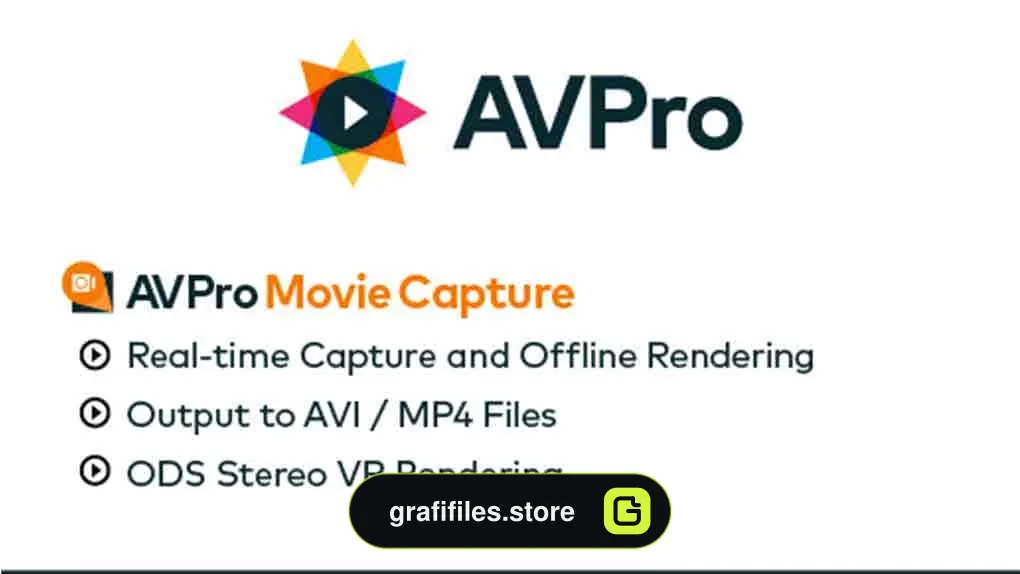 دانلود پروژه AVPro Movie Capture برای یونیتی