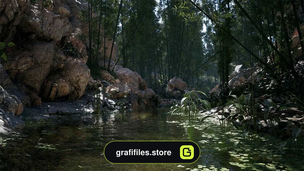 دانلود پروژه آماده Bamboo Valley برای آنریل انجین