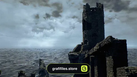 دانلود پروژه آماده Cliff Tower Ruins برای آنریل انجین