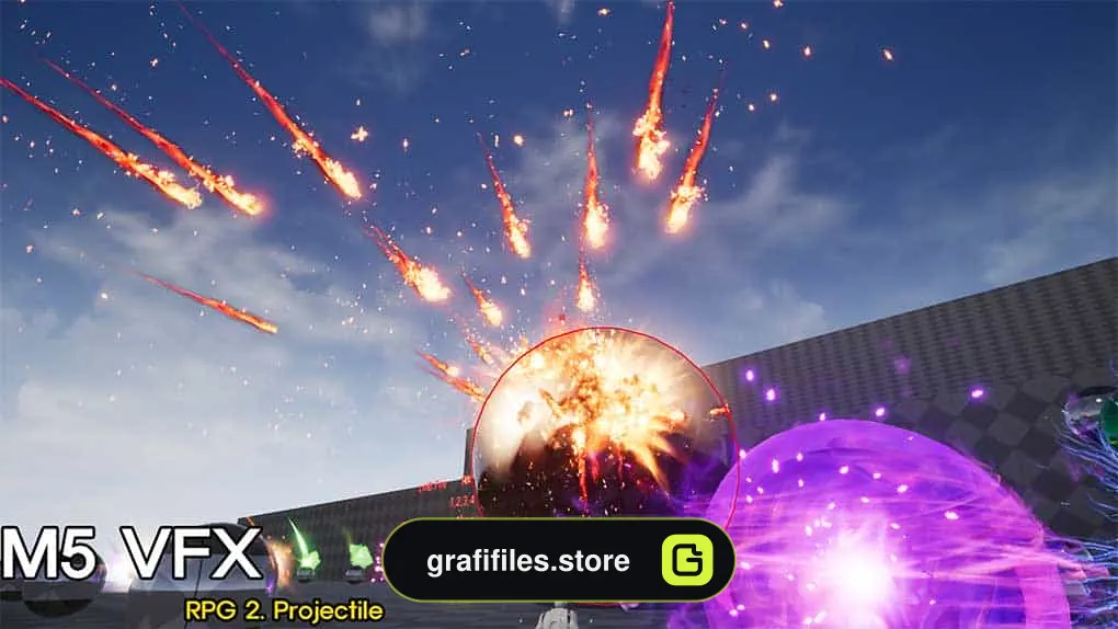 دانلود پروژه آماده M5 VFX RPG2 Projectile برای آنریل انجین