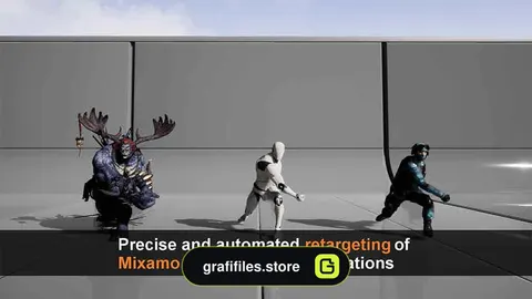 دانلود پروژه Mixamo Animation Retargeting برای آنریل انجین