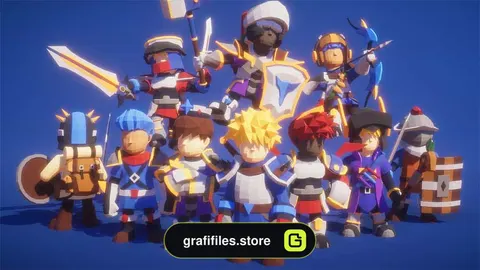 دانلود پروژه Modular RPG Heroes Polyart برای آنریل انجین