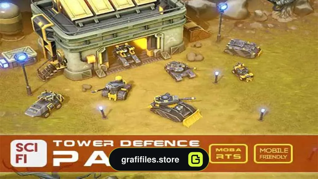 دانلود پروژه SCI FI Tower Defense Pack 2 برای یونیتی