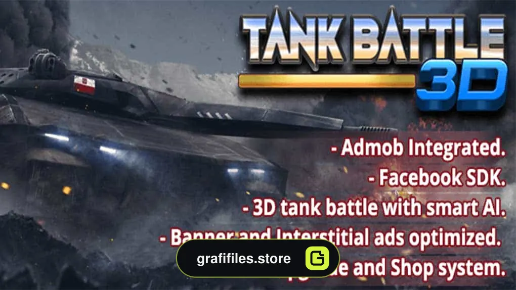 دانلود پروژه بازی Tank Battle 3D برای یونیتی