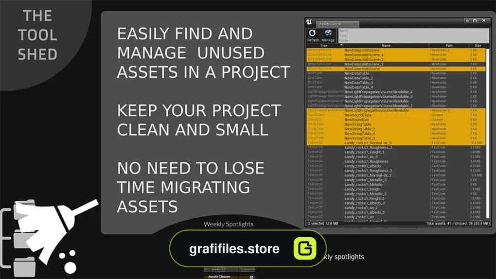 دانلود پروژه Assets Cleaner برای آنریل انجین