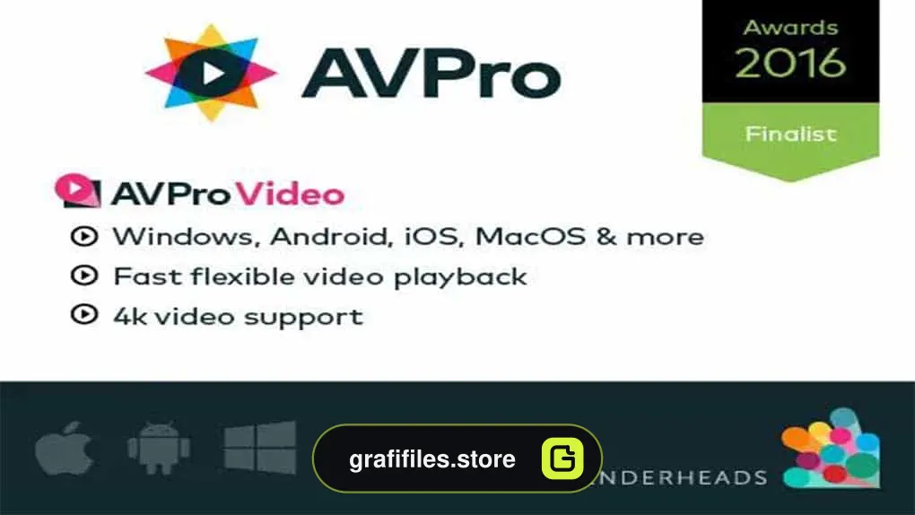 دانلود پروژه AVPro Video برای یونیتی