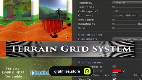دانلود پروژه Terrain Grid System برای یونیتی