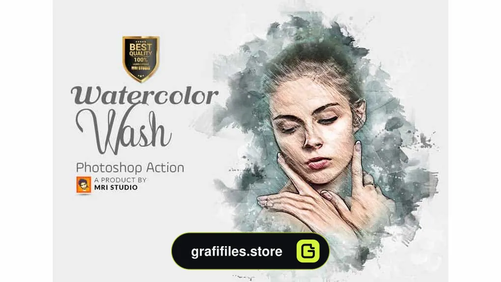 اکشن نقاشی آبرنگ فتوشاپ