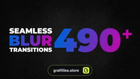 مجموعه 490 ترنزیشن Blur آماده برای پریمیر پرو - Seamless Blur Transitions