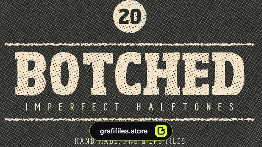 دانلود تکسچر نقطه Botched Halftone Textures