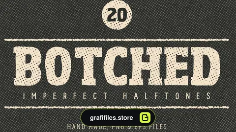 دانلود تکسچر نقطه Botched Halftone Textures