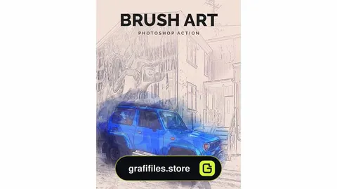 دانلود اکشن قلمو نقاشی فتوشاپ Brush Art Photoshop Action