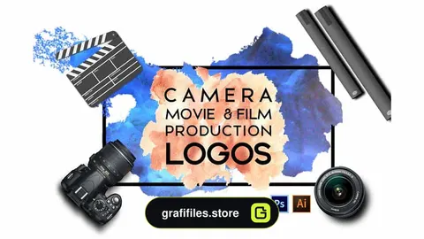 دانلود لوگو شرکت فیلم سازی و آتلیه Camera,Movie & Film Production Logos