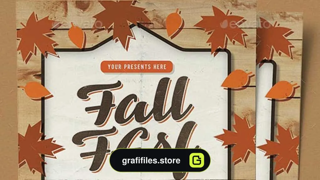 دانلود فایل لایه باز آگهی حراج پاییزی Fall Festival Vol.3