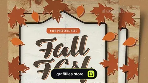 دانلود فایل لایه باز آگهی حراج پاییزی Fall Festival Vol.3
