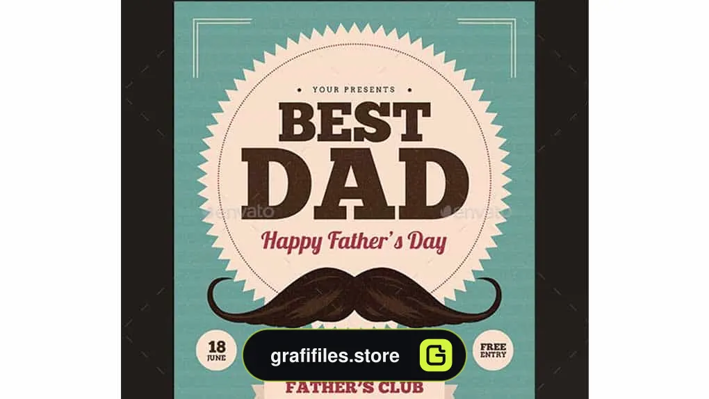 دانلود فایل لایه باز مخصوص روز پدر Father’s Day Flyer