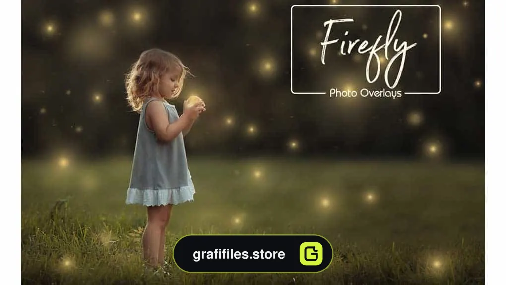 دانلود بک گراند ذرات نوری معلق در هوا Firefly Magical Overlays