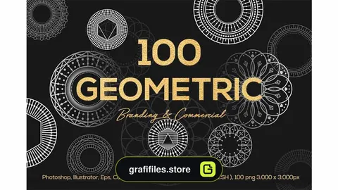 دانلود اشکال هندسی برای فتوشاپ Geometric Vector Shapes CSH