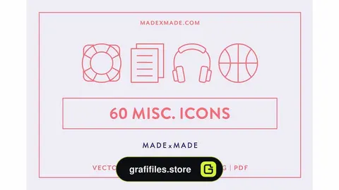 دانلود آیکون خطی Line Icons – Miscellaneous Icons